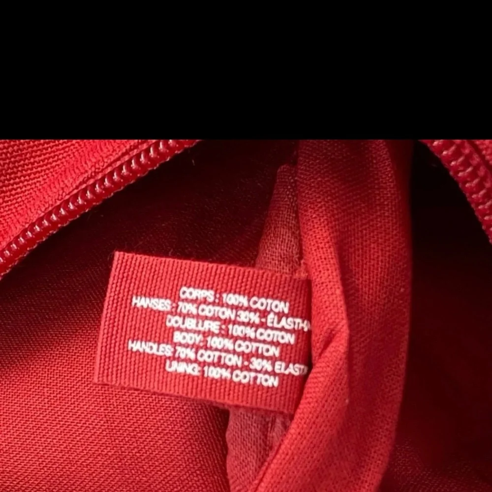 Chanel Red and Black Duffel Bag with Durable Design(54)